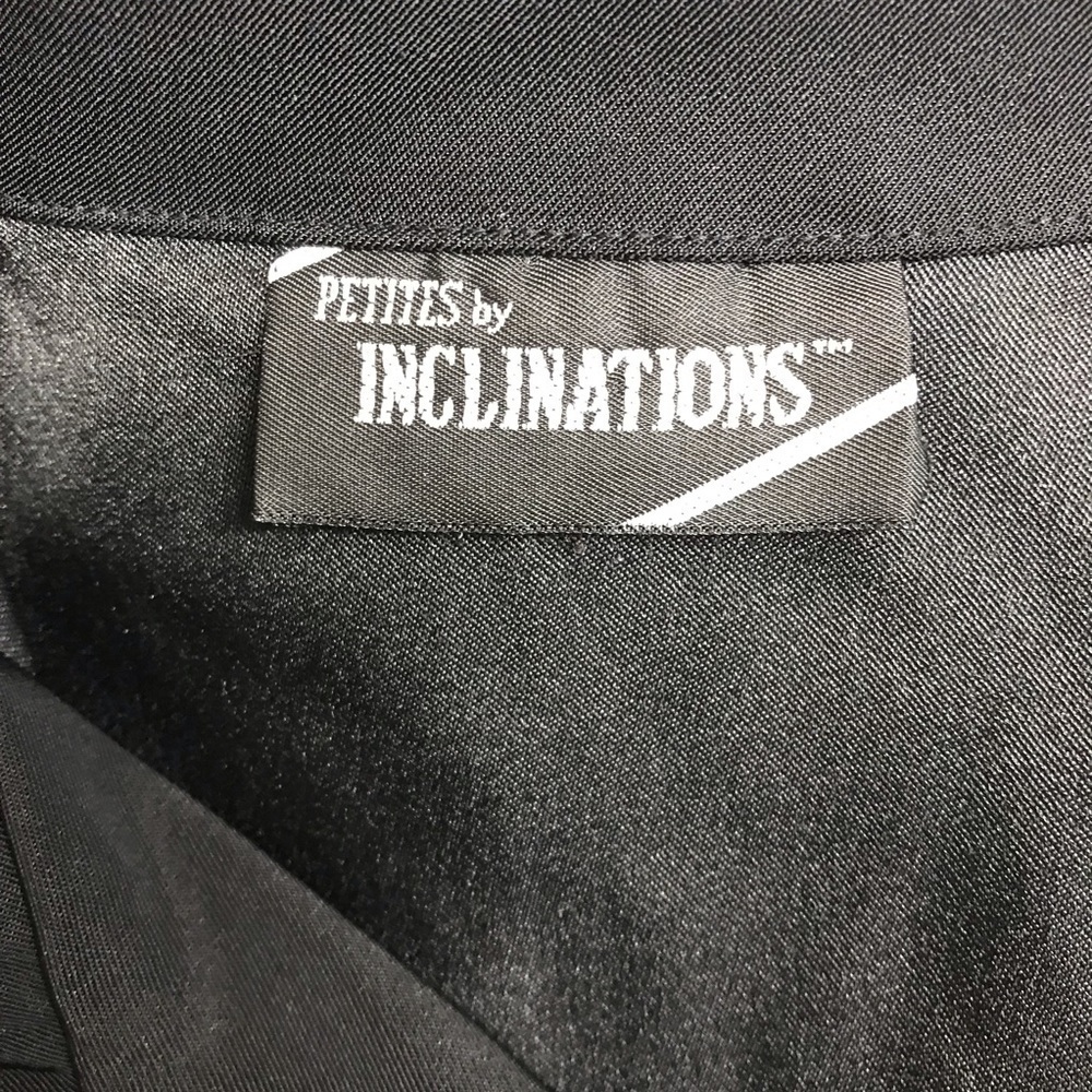 Petites by Inclinations Women’s Black Button Down Blazer - Size Medium Petite - Picture 5 of 6
